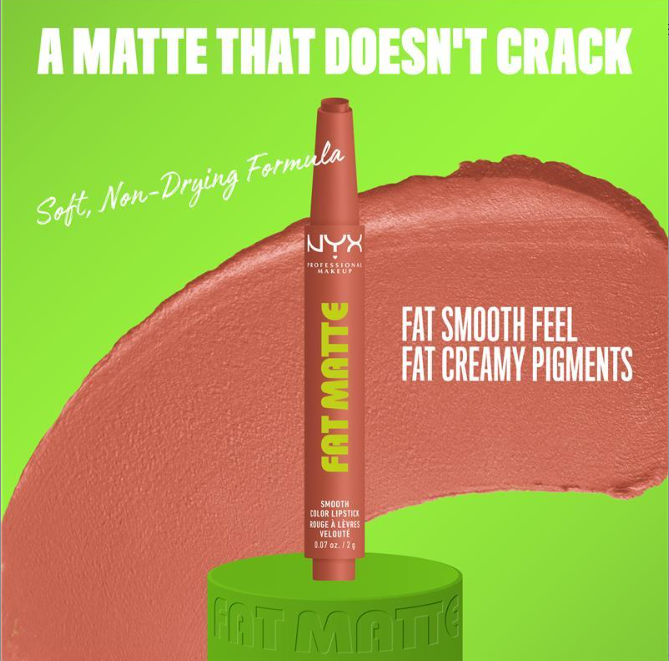 NYX Fat Matte Smooth Color Lipstick