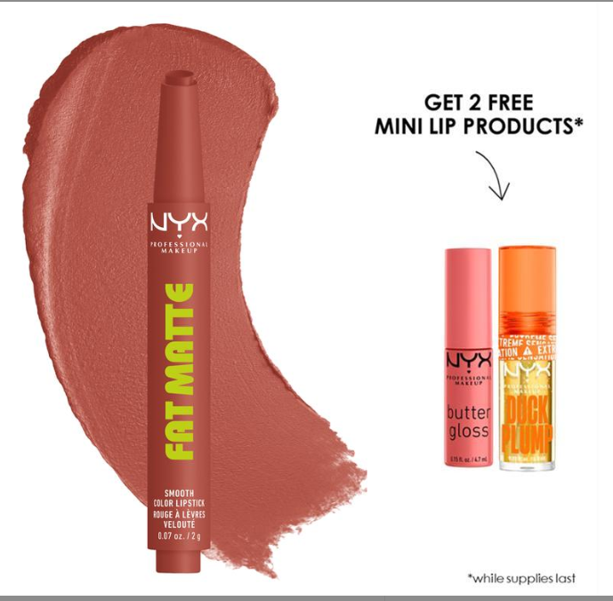 NYX Fat Matte Smooth Color Lipstick
