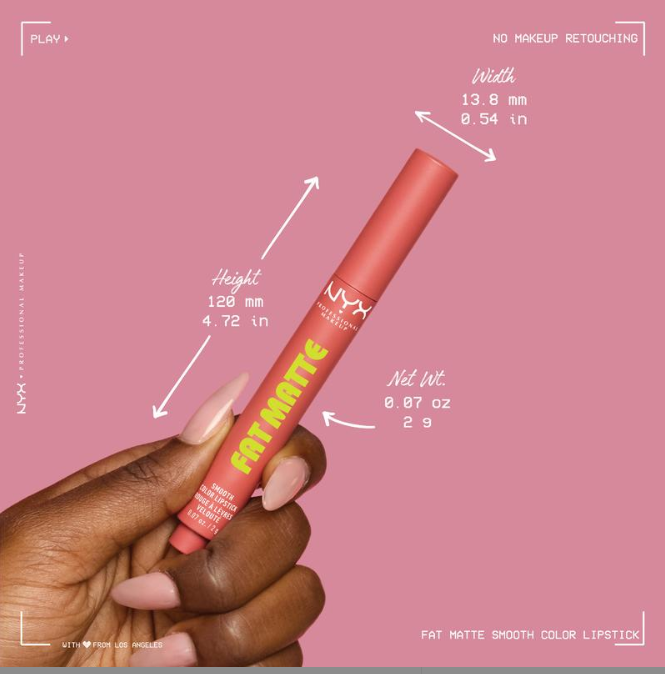 NYX Fat Matte Smooth Color Lipstick