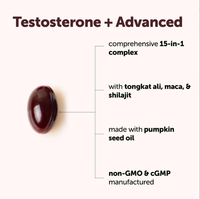 Testosterone+ Advanced for Men & Women, 240 Softgels