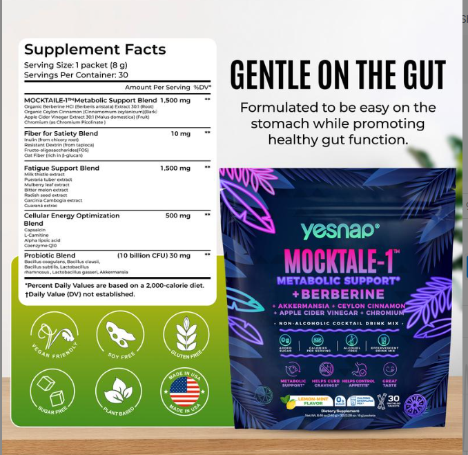 Yesnap Mocktale  Metabolic Support + Berberine