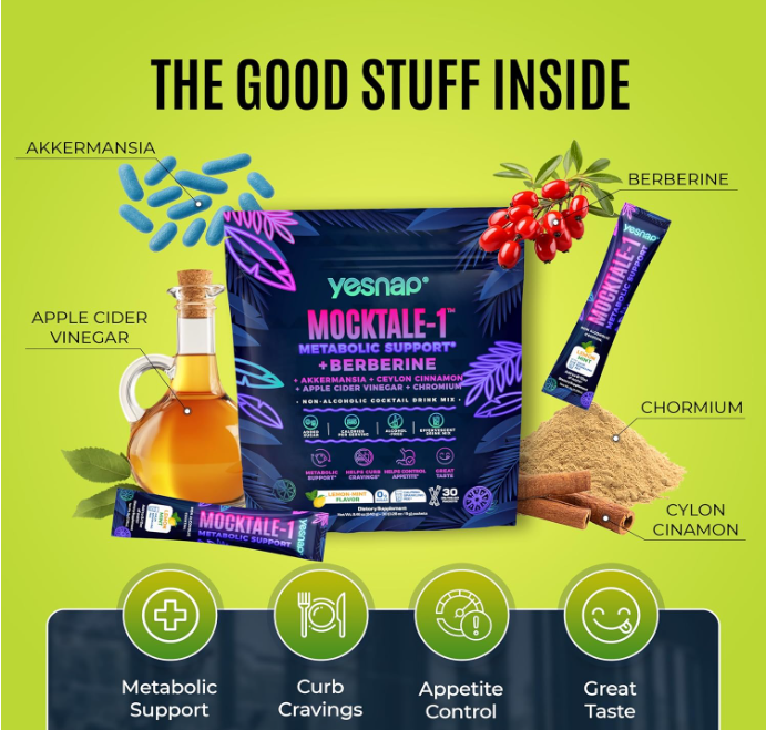 Yesnap Mocktale  Metabolic Support + Berberine