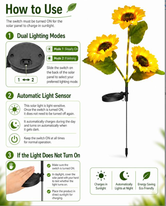 Sunflower Garden Lights