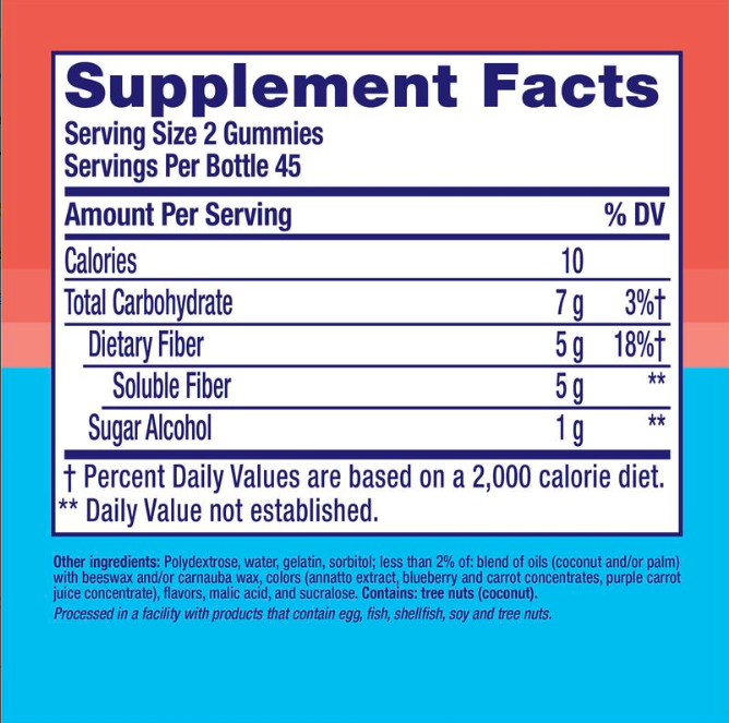 Fiber Well Sugar-Free Fiber Gummies